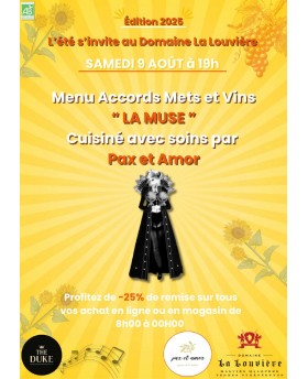 Menu La Muse le 09 Août 2025