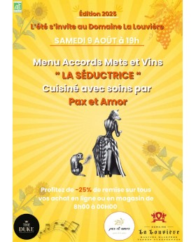 Menu La Séductrice du 09...