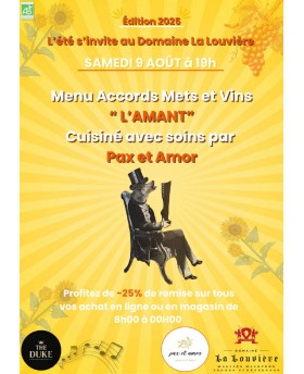 Menu L'Amant du 09 Août 2025