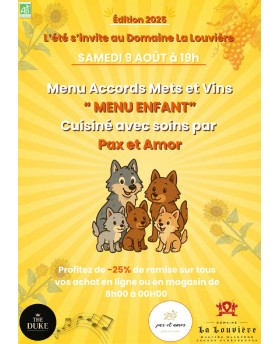 Menu Enfant du 09 Août 2025