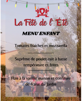 MENU ENFANT  -      25...